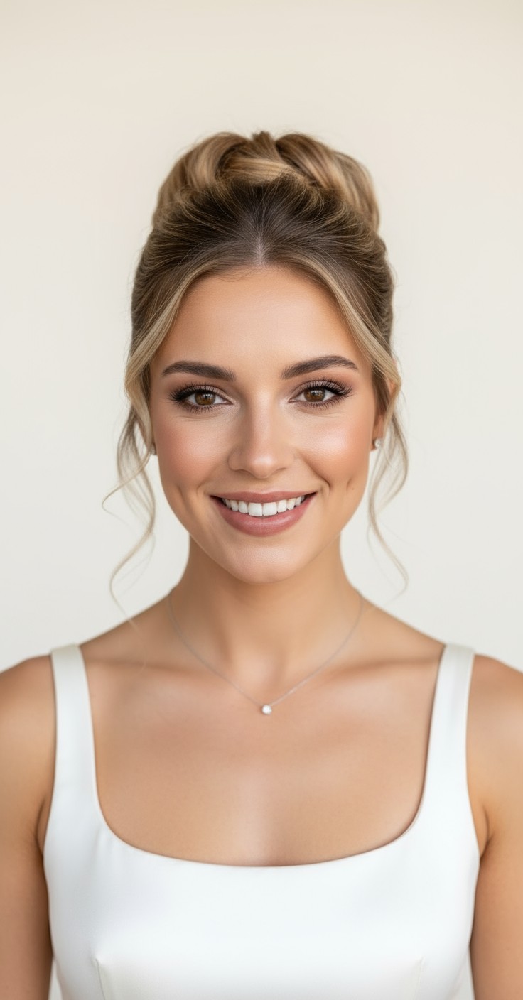 After Bridal Bun Updo